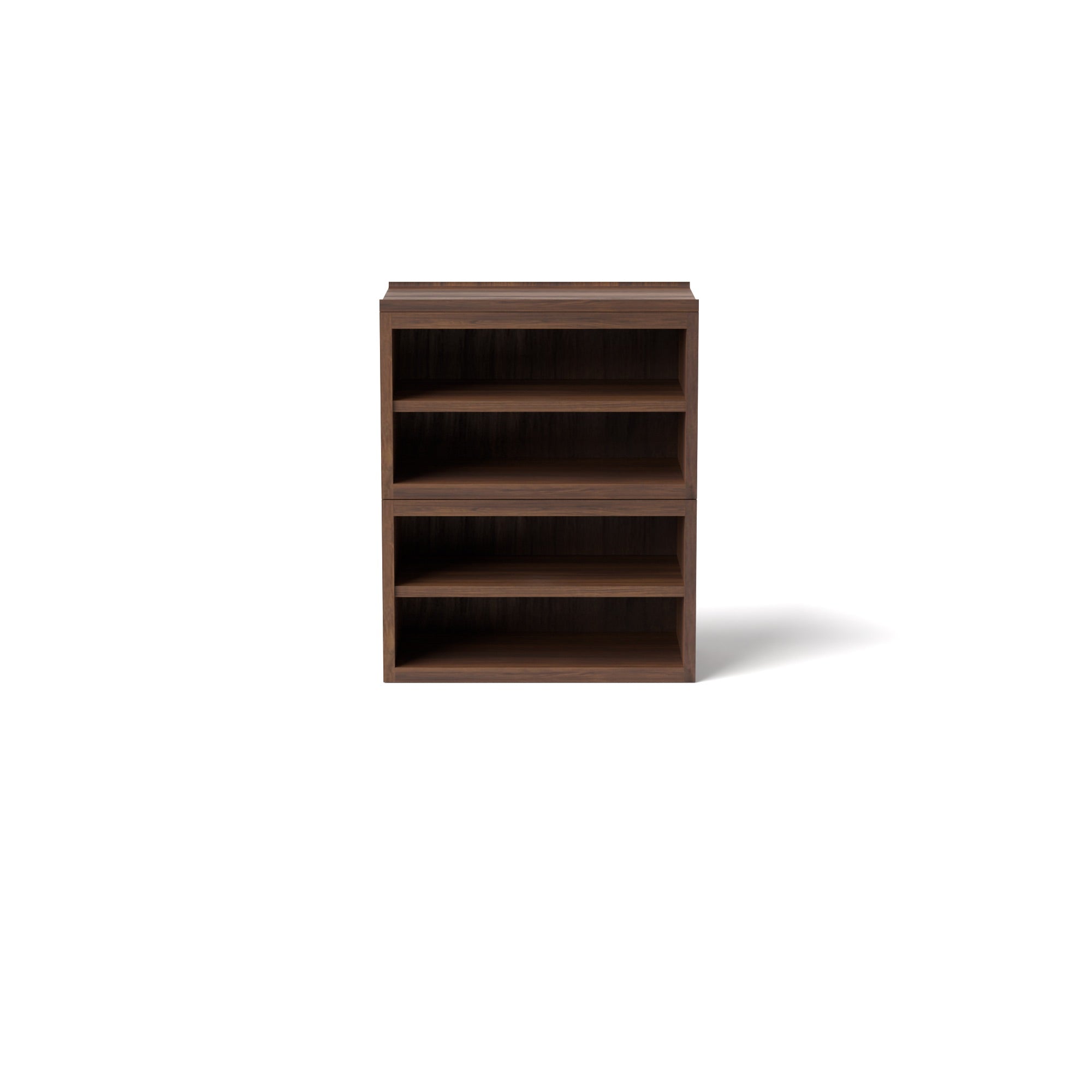 Stava Modular Shelving System | Solid Walnut/Teak/Oak Wood (4x1) | 3 Feet Length