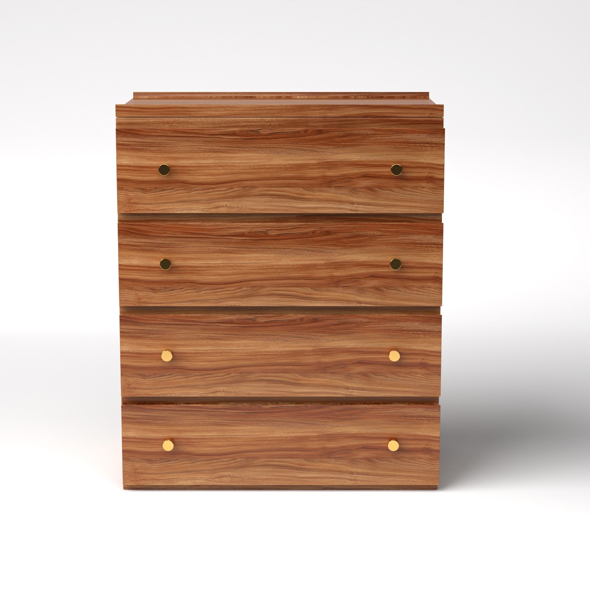 Stava Modular Drawer System | Solid Walnut/Teak/Oak Wood (4x1) | 3 Feet Length