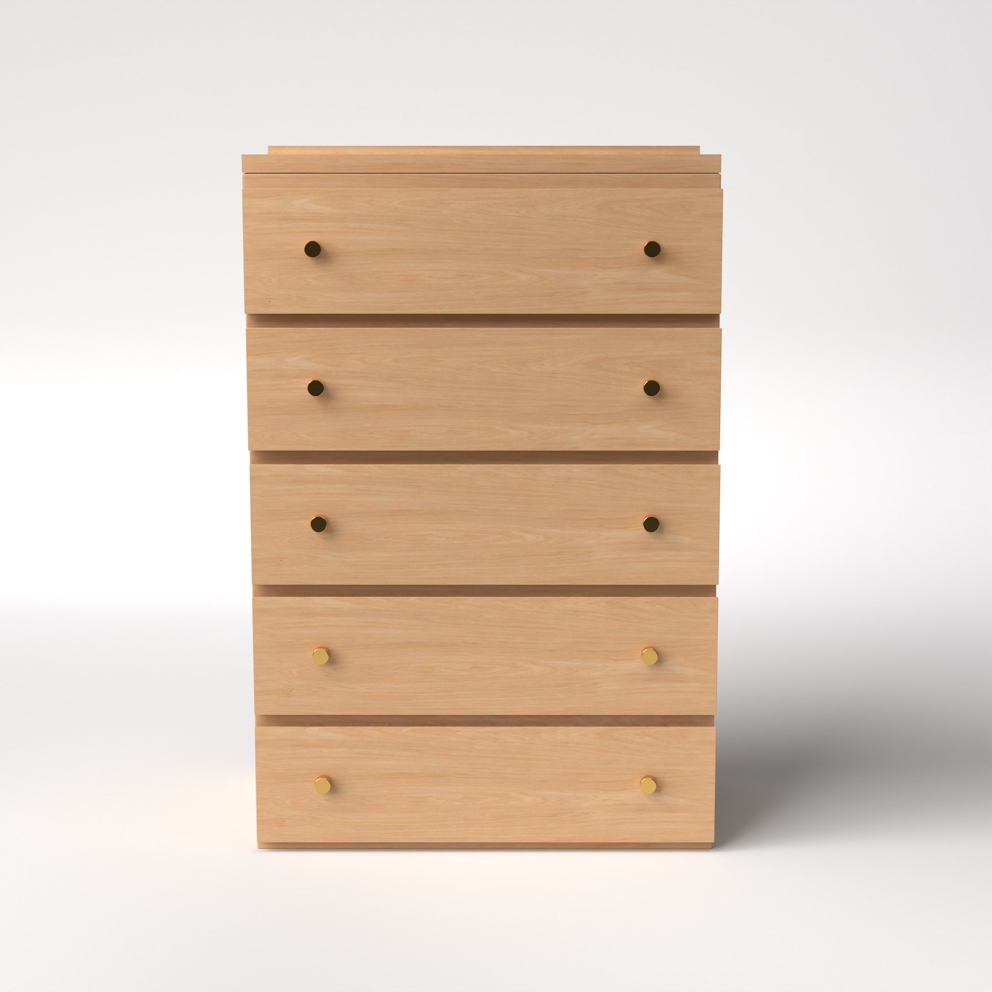 Stava Modular Drawer System | Solid Walnut/Teak/Oak Wood (5x1) | 3 Feet Length