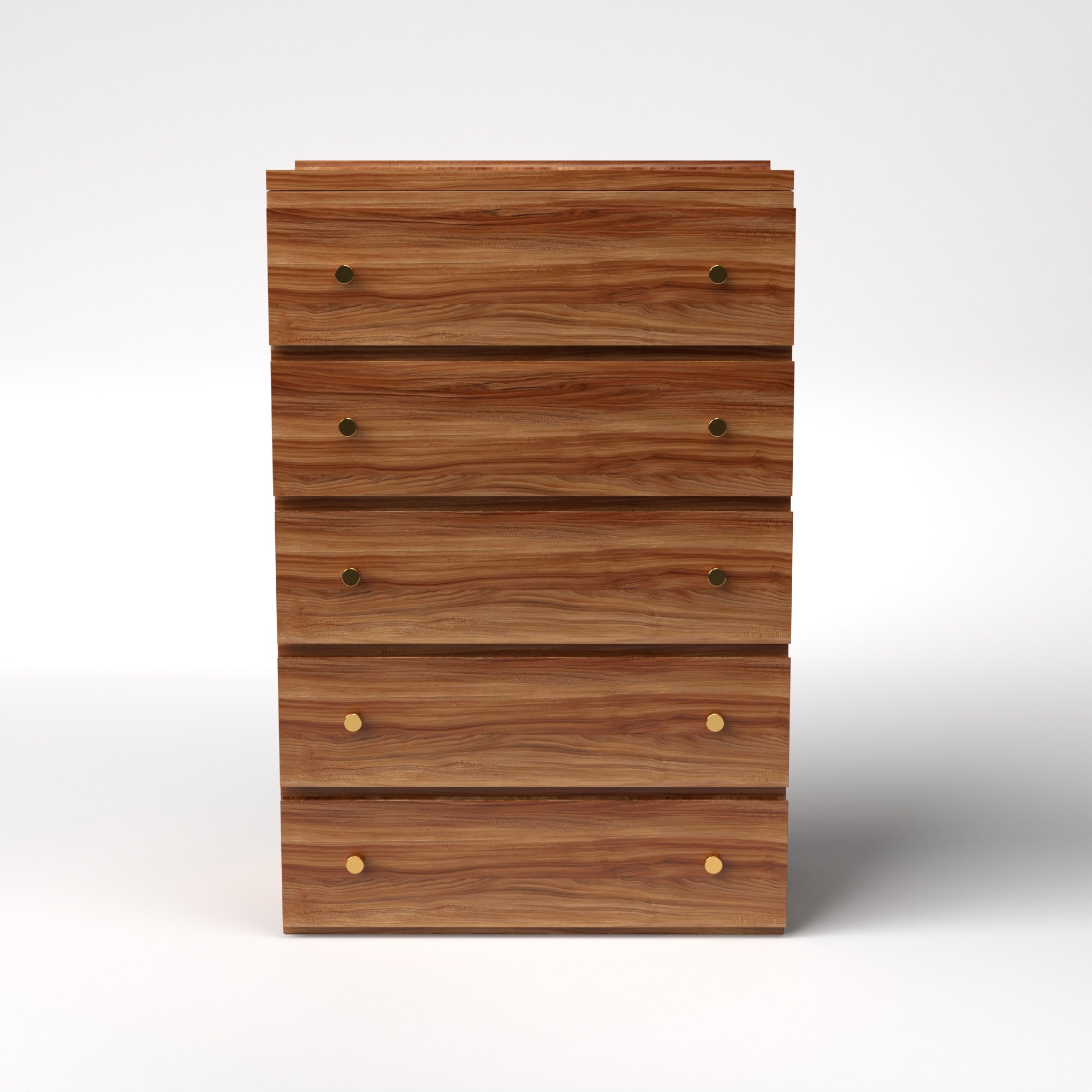 Stava Modular Drawer System | Solid Walnut/Teak/Oak Wood (5x1) | 3 Feet Length