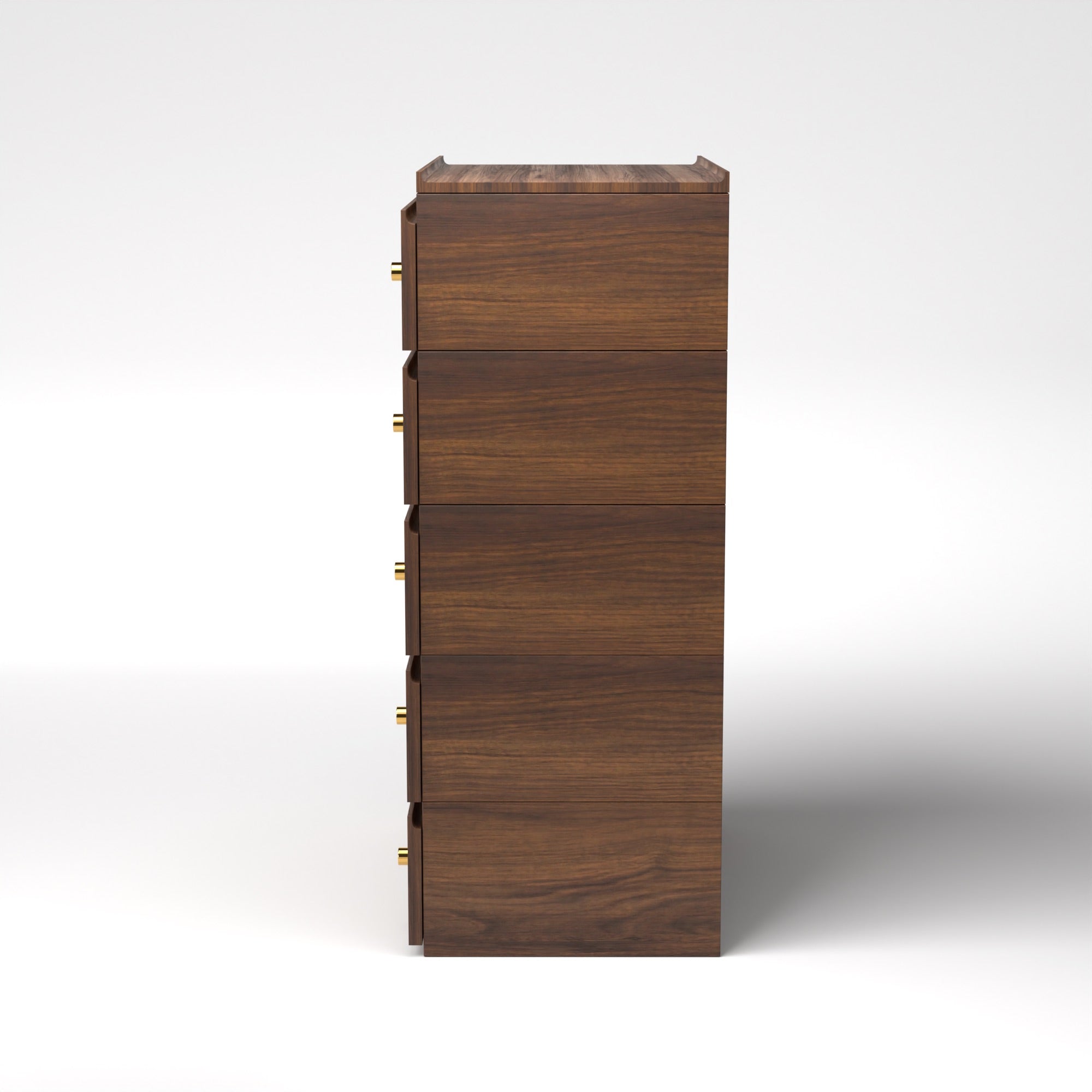 Stava Modular Drawer System | Solid Walnut/Teak/Oak Wood (5x1) | 3 Feet Length