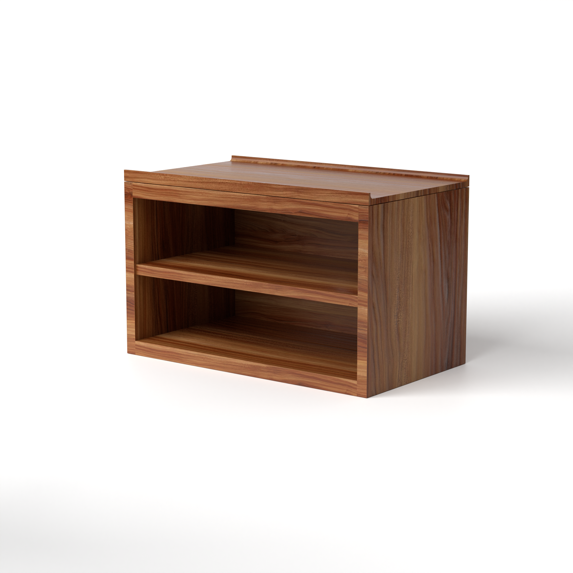 Stava Bedside Table | Solid Walnut/Teak/Oak Wood (Open) | 3 Feet Length