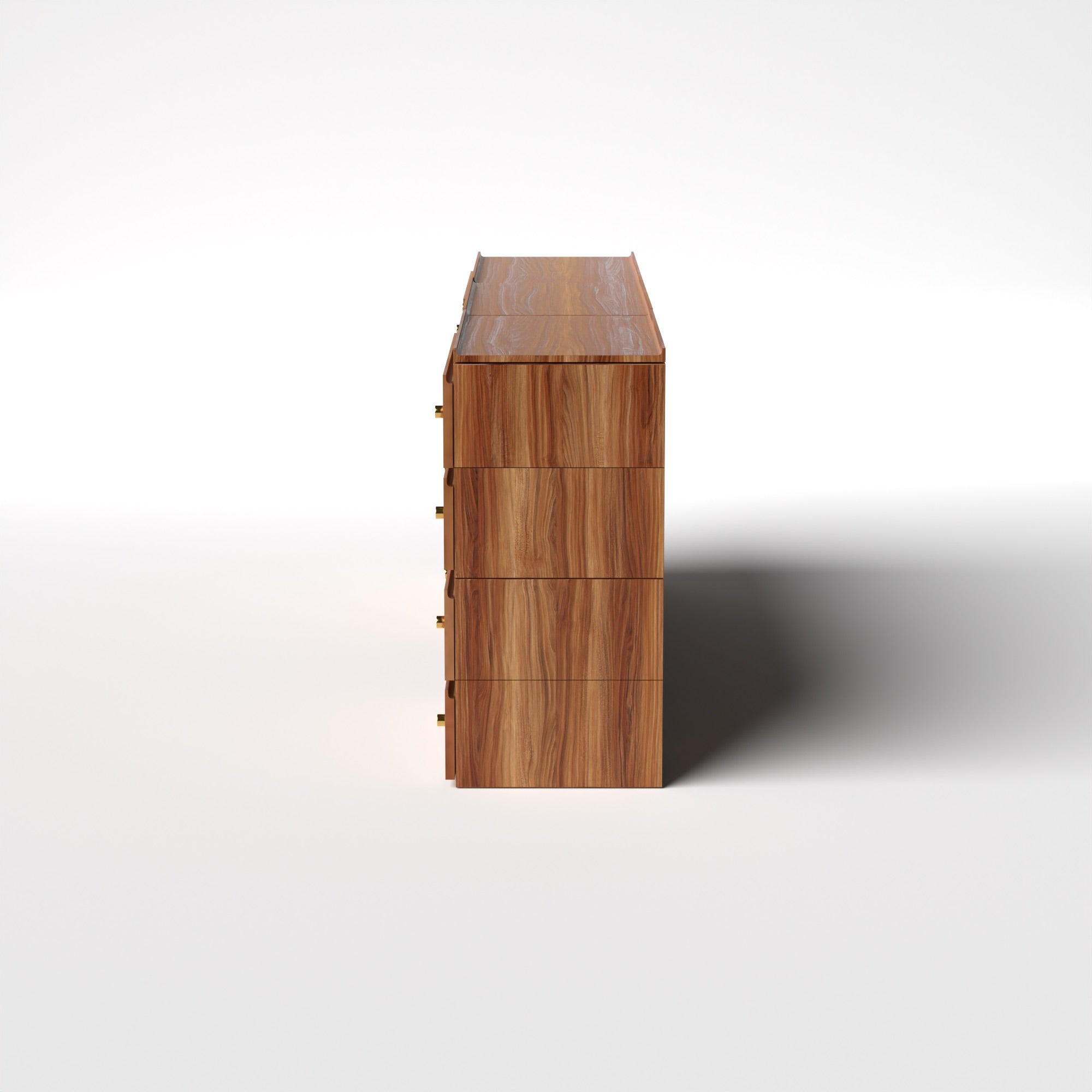 Stava Modular Credenza System | Solid Walnut/Teak/Oak Wood (4x3) | 8 Feet Length