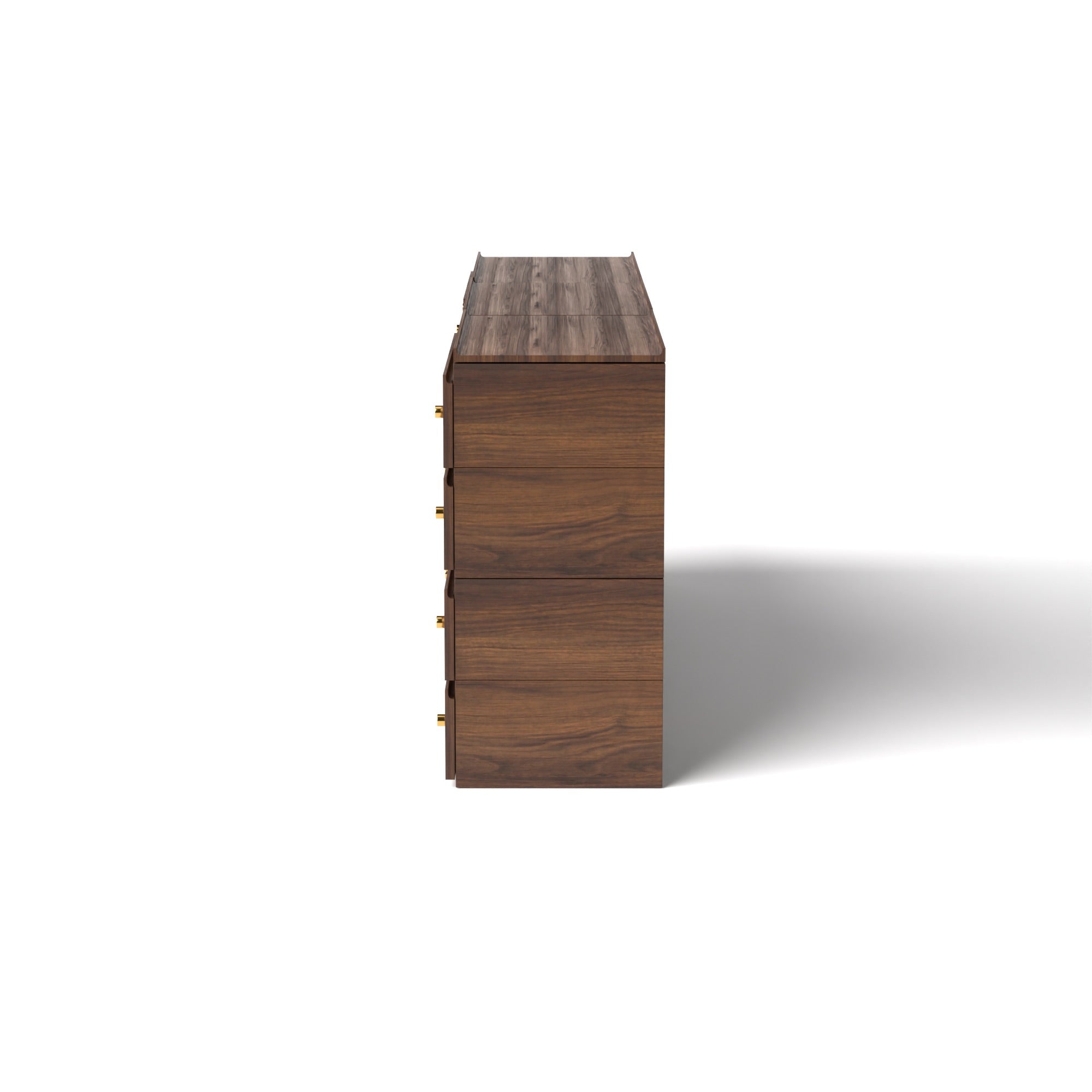 Stava Modular Credenza System | Solid Walnut/Teak/Oak Wood (4x3) | 8 Feet Length