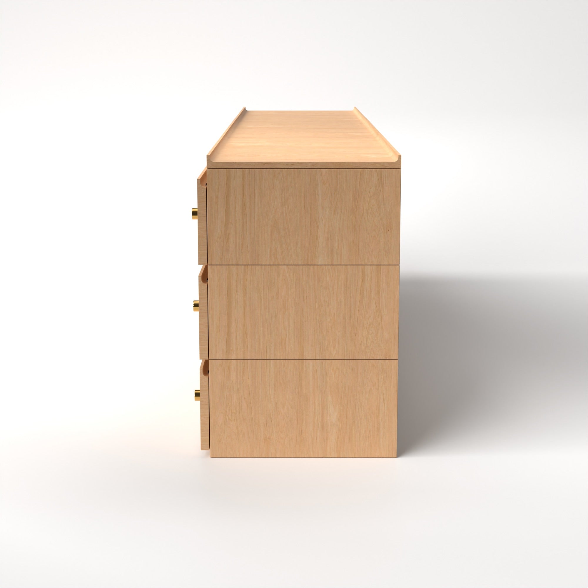 Stava Modular Drawer System | Solid Walnut/Teak/Oak Wood (3x3) | 8 Feet Length