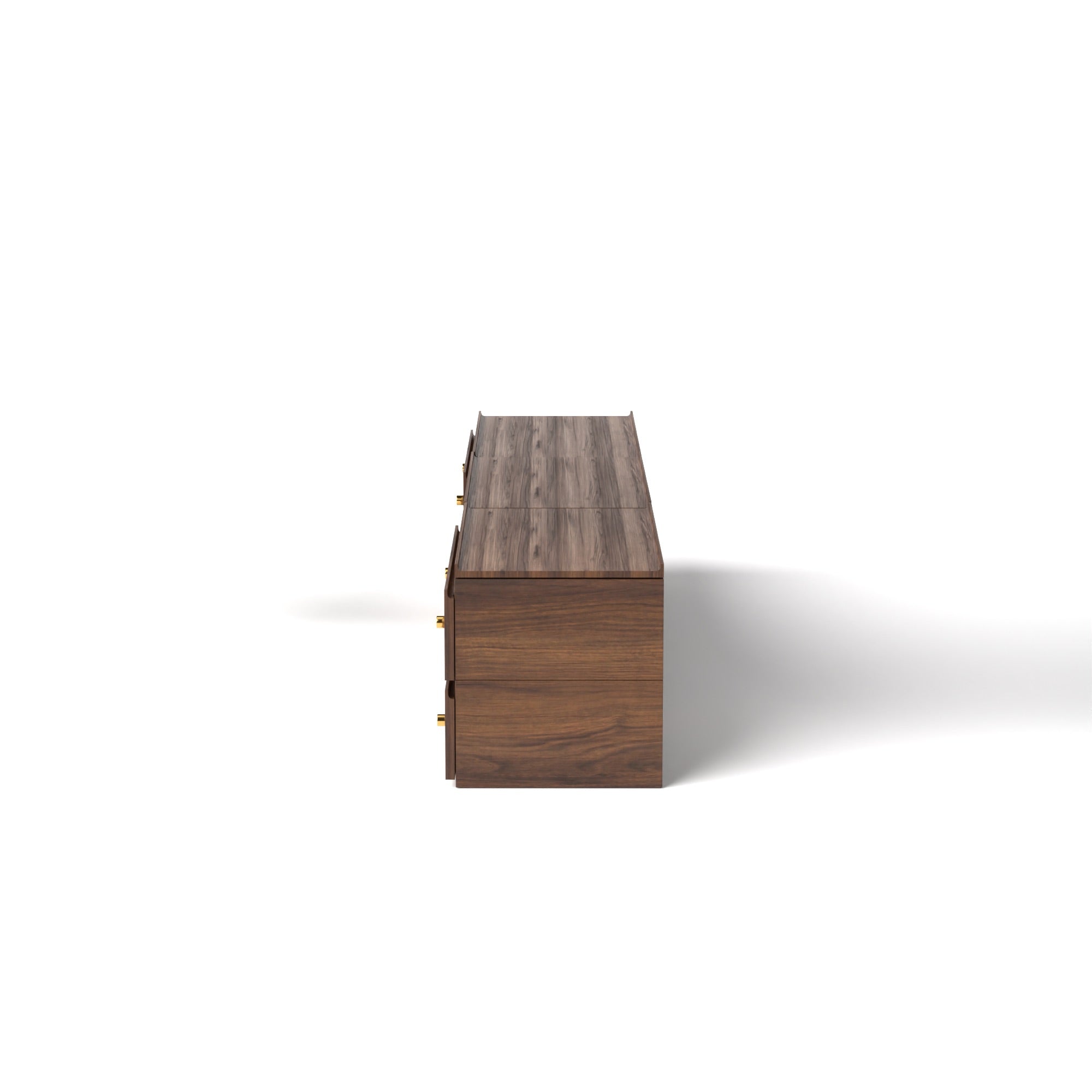 Stava Modular Credenza System | Solid Walnut/Teak/Oak Wood (2x3) | 8 Feet Length