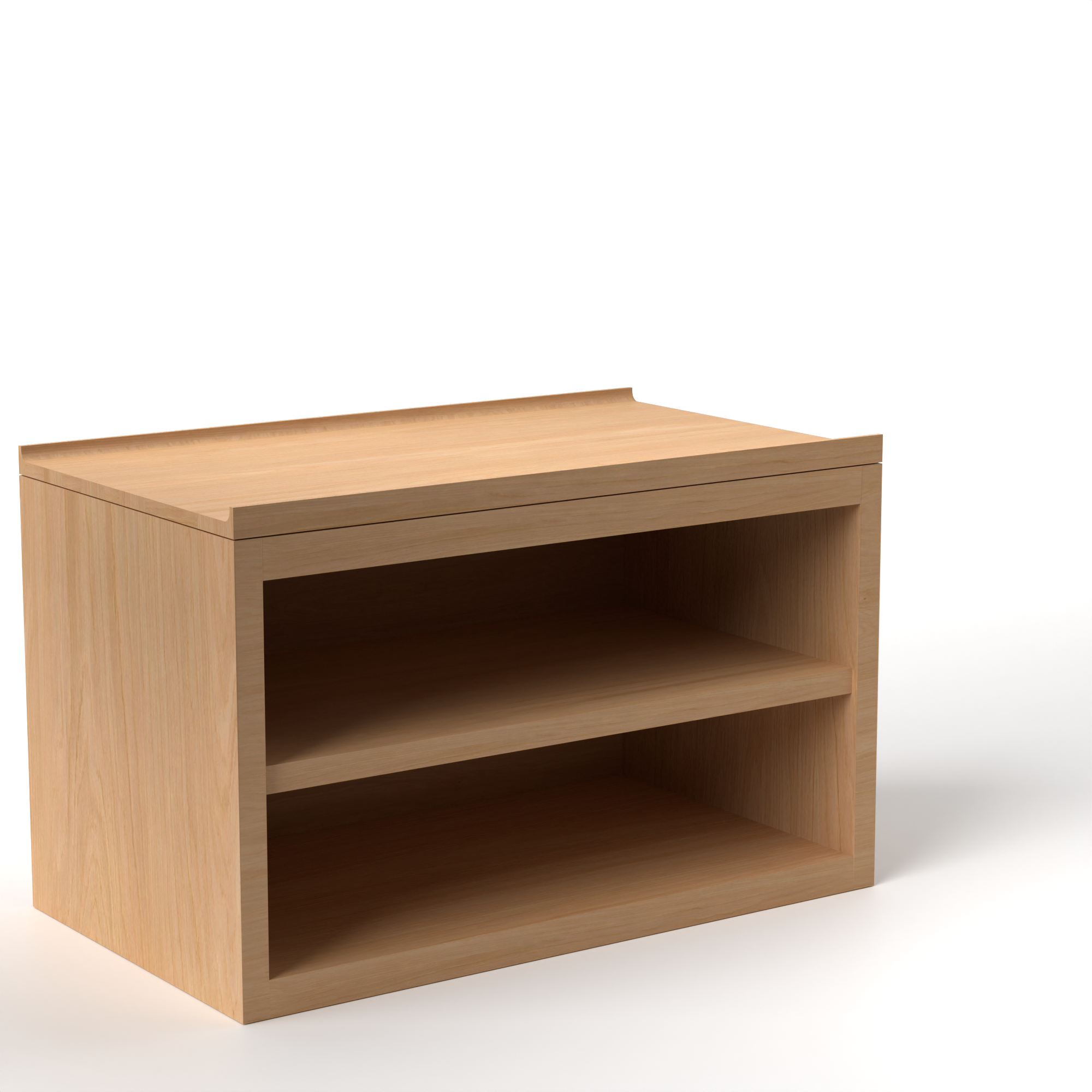 Stava Bedside Table | Solid Walnut/Teak/Oak Wood (Open) | 3 Feet Length