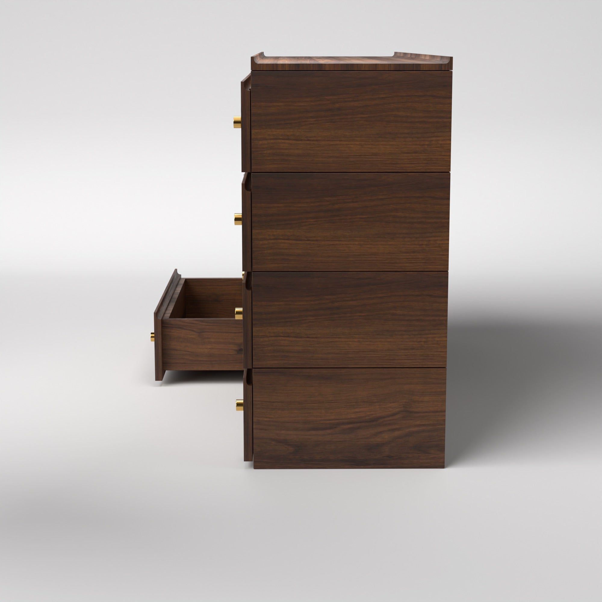Stava Modular Drawer System | Solid Walnut/Teak/Oak Wood (4x2) | 5.5 Feet Length