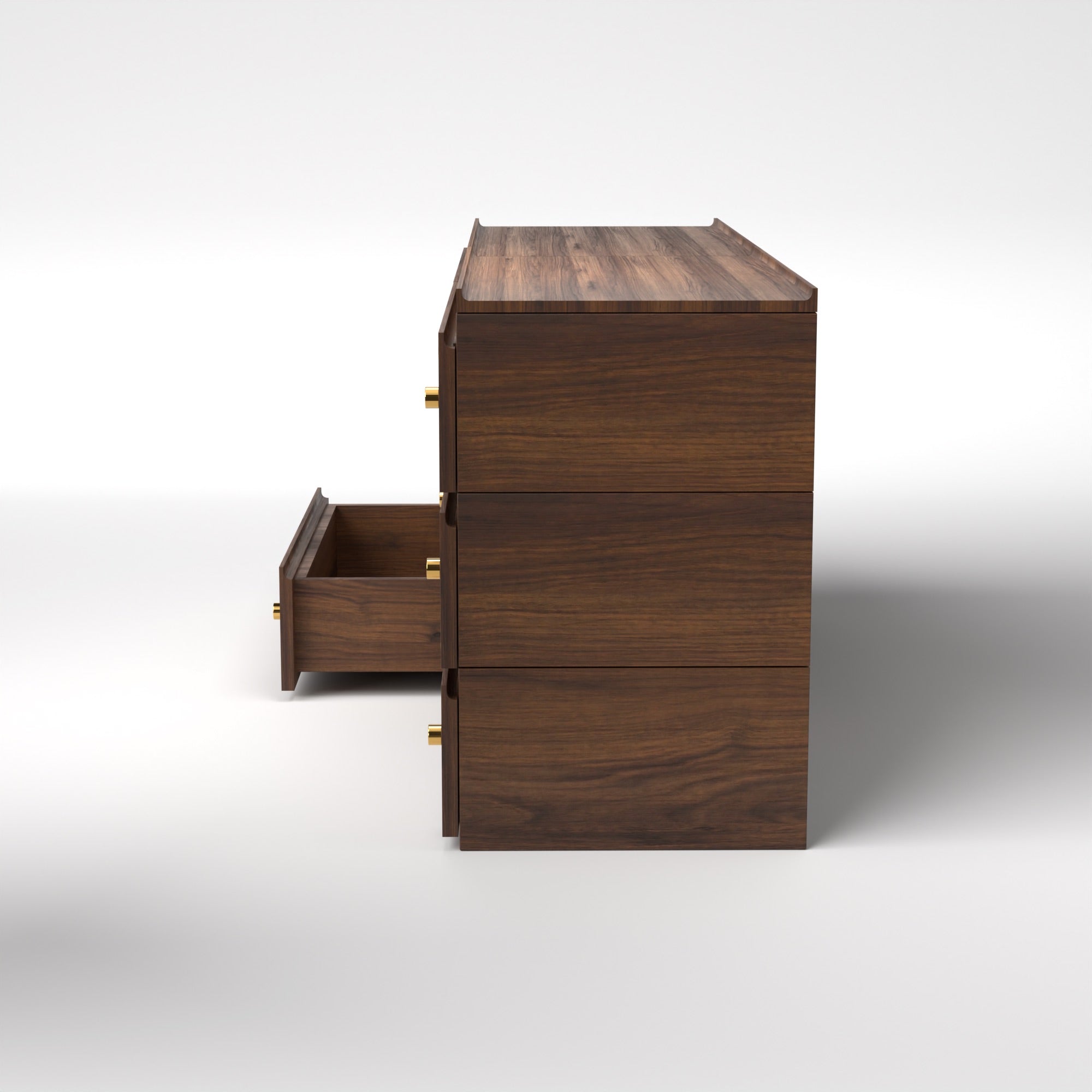 Stava Modular Drawer System | Solid Walnut/Teak/Oak Wood (3x2) | 5.5 Feet Length