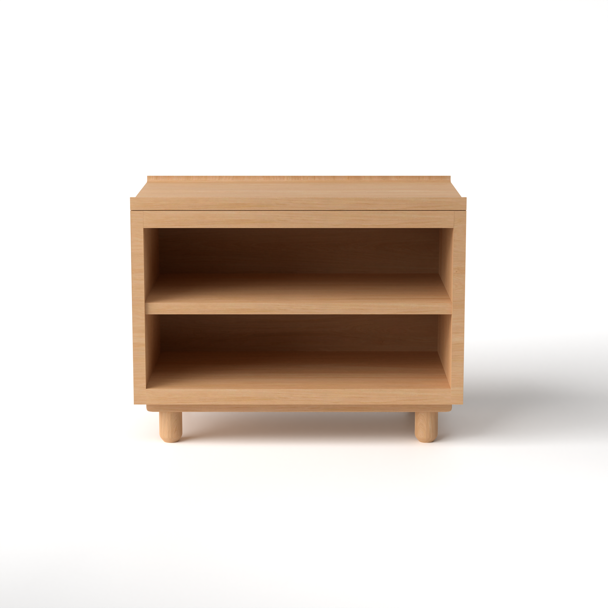 Stava Bedside Table | Solid Walnut/Teak/Oak Wood (Open) | 3 Feet Length
