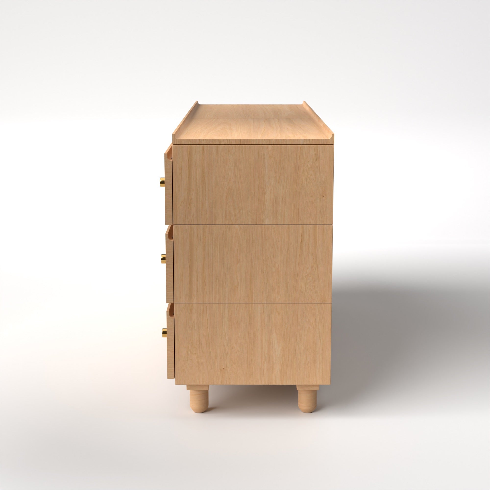 Stava Modular Drawer System | Solid Walnut/Teak/Oak Wood (3x2) | 5.5 Feet Length