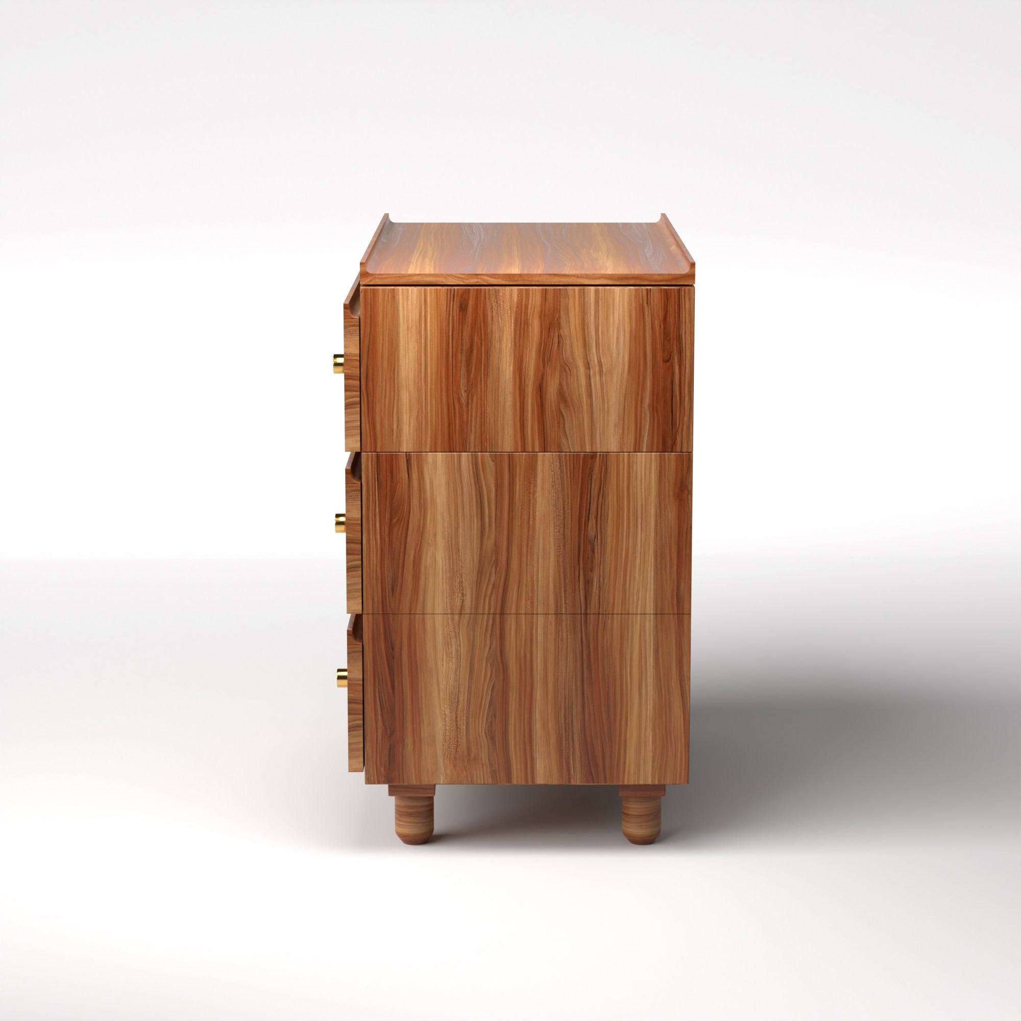 Stava Modular Drawer System | Solid Walnut/Teak/Oak Wood (3x1) | 3 Feet Length