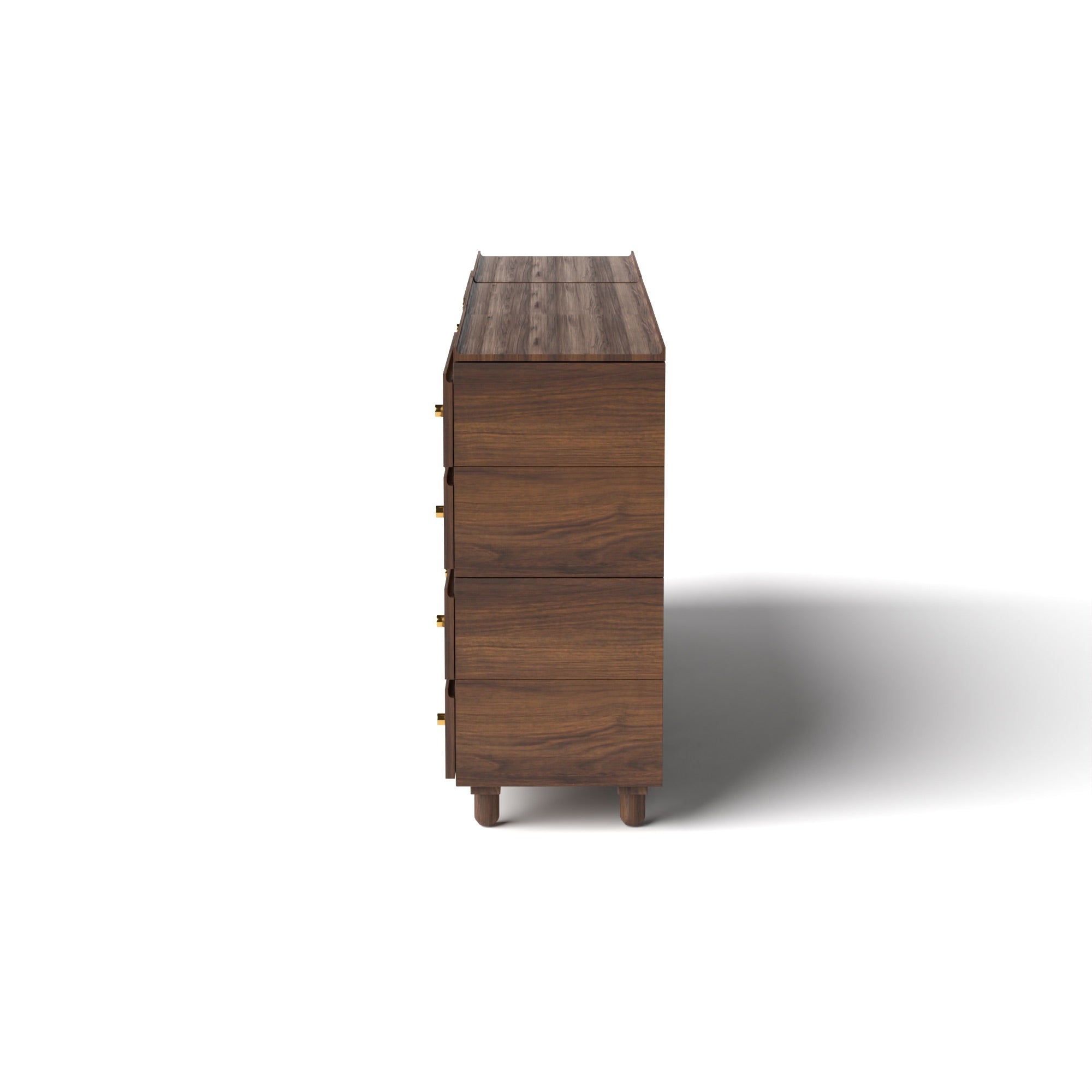 Stava Modular Credenza System | Solid Walnut/Teak/Oak Wood (4x3) | 8 Feet Length