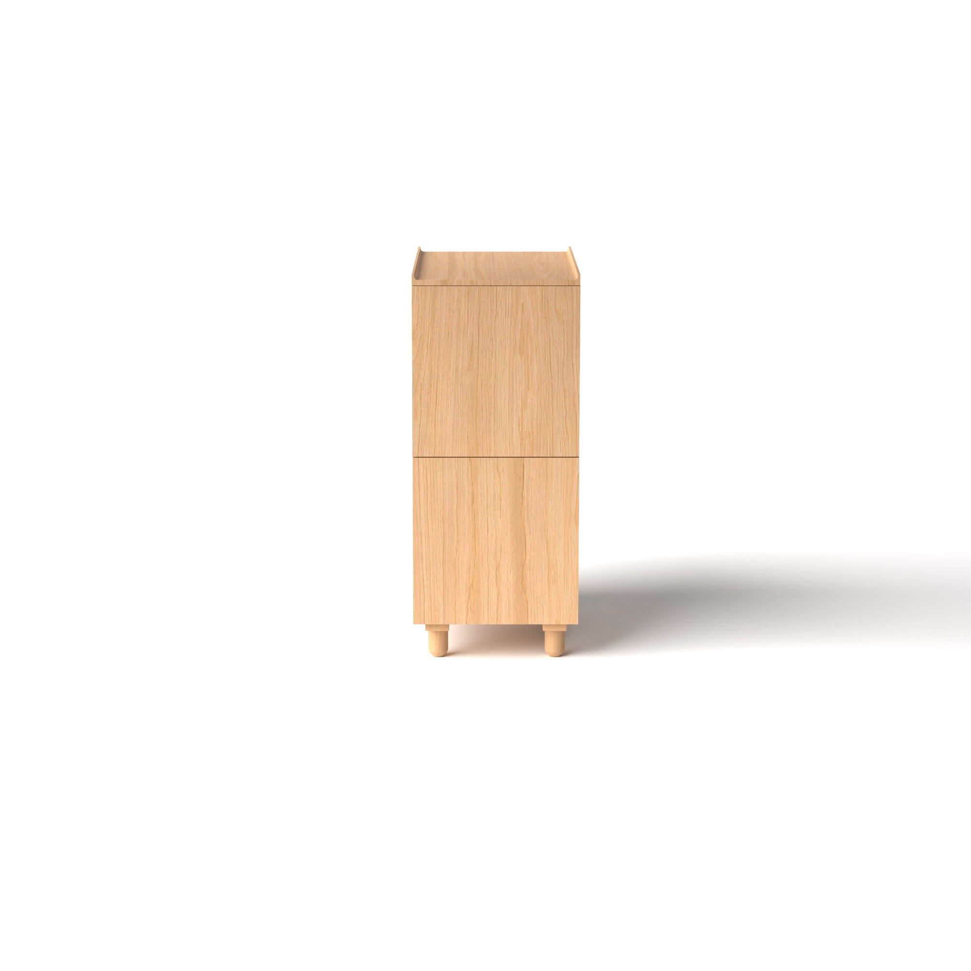 Stava Modular Shelving System | Solid Walnut/Teak/Oak Wood (4x1) | 3 Feet Length