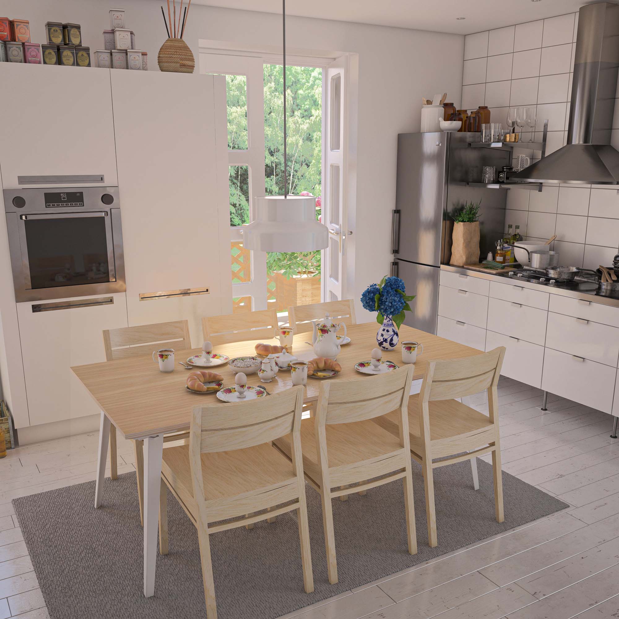 Serenity Dining Chair - Solid Teak/Oak/Walnut Wood