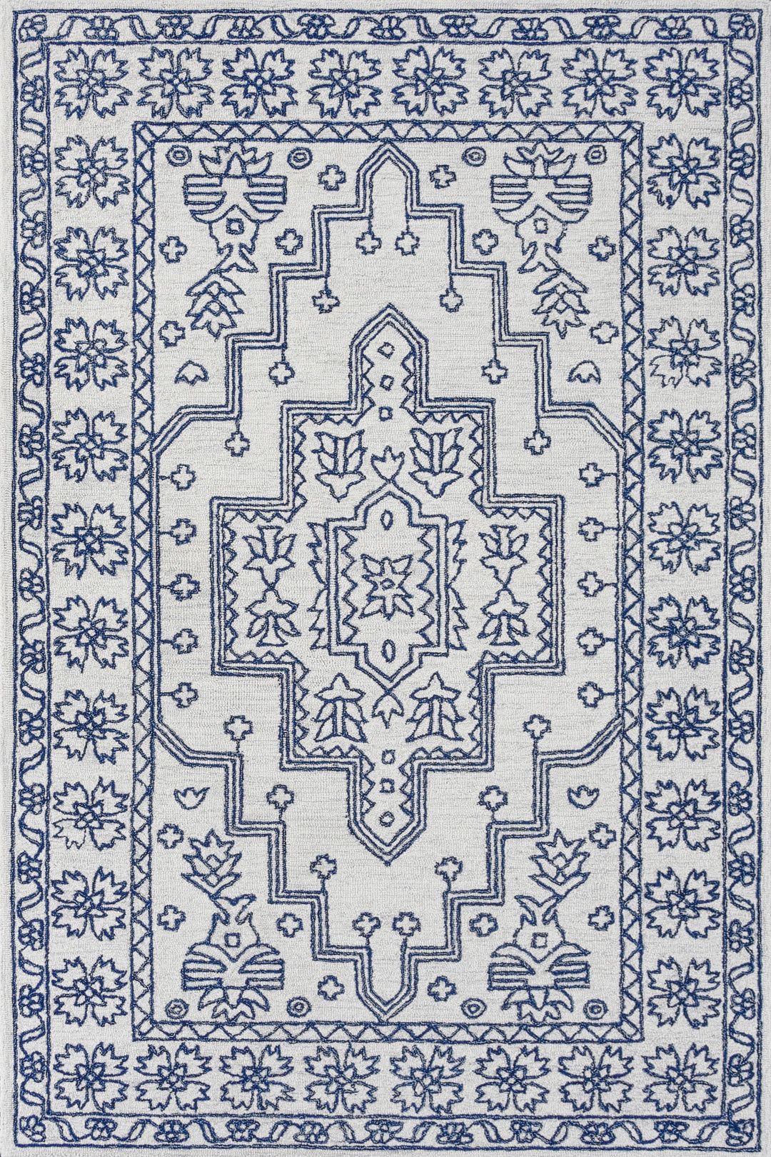 Persian Hand Tufted Wool Rug - 5x8 ft (RG_00147)