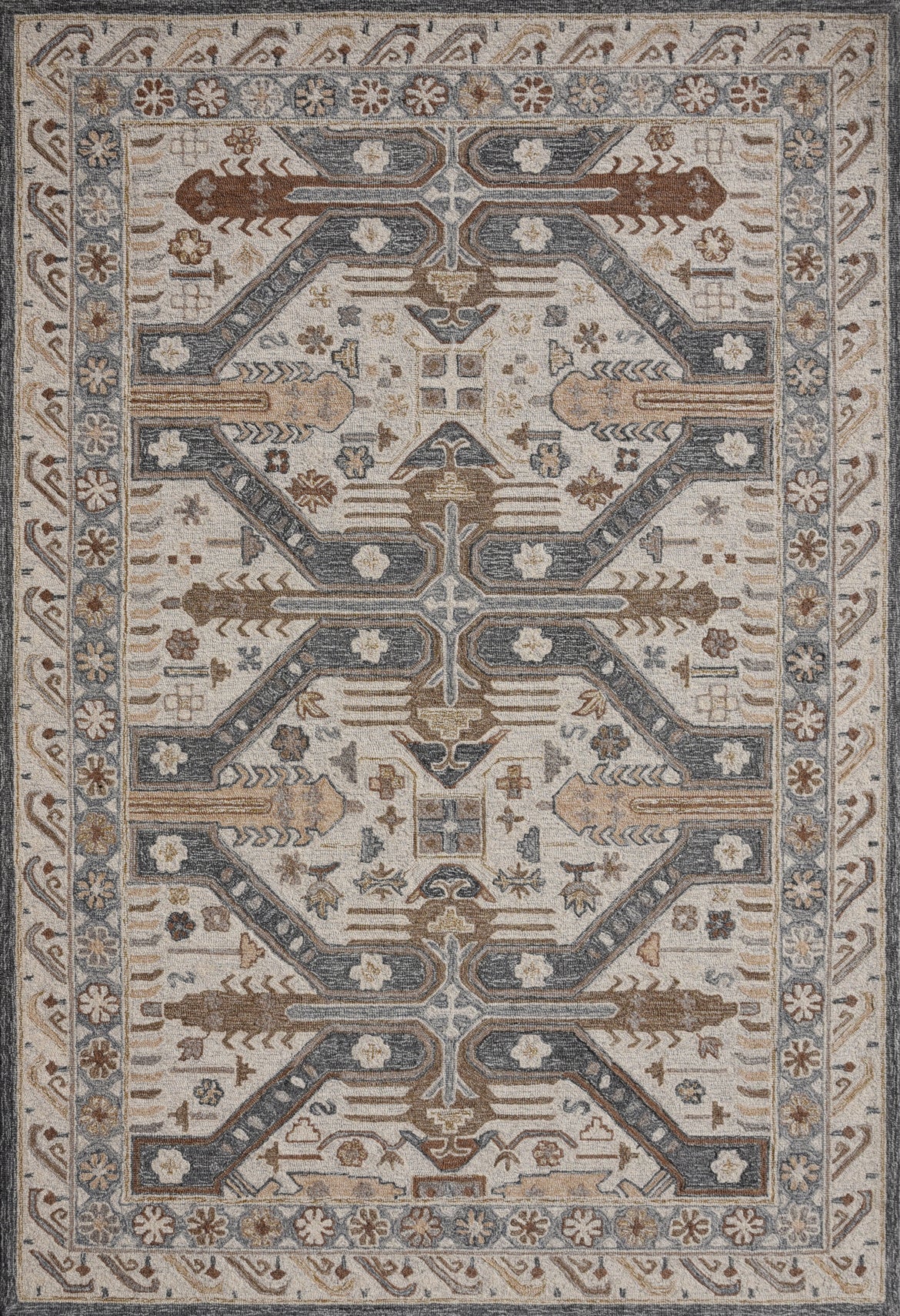 Persian Hand Tufted Wool Rug - 6x9 ft (RG_00152)