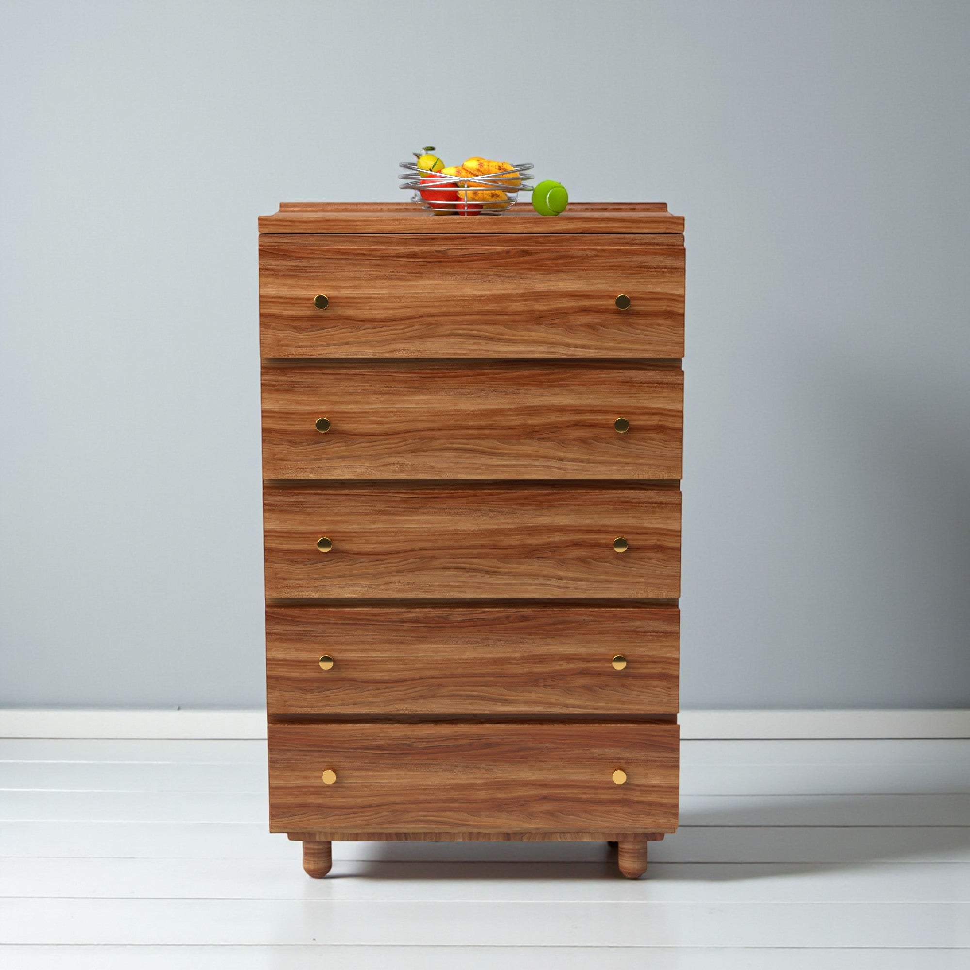 Stava Modular Drawer System | Solid Walnut/Teak/Oak Wood (5x1) | 3 Feet Length