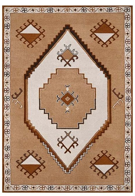 Persian Hand Tufted Wool Rug - 5x8 ft (RG_00178)