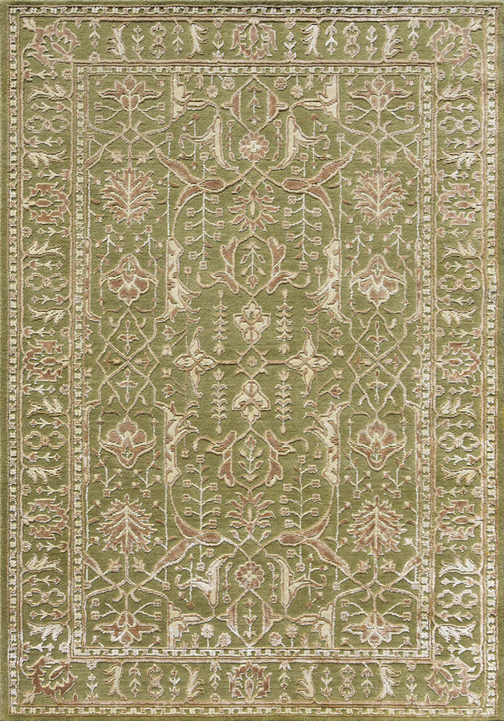 Persian Loom Knotted Wool & Viscose Rug - 5x8 ft (RG_00187)