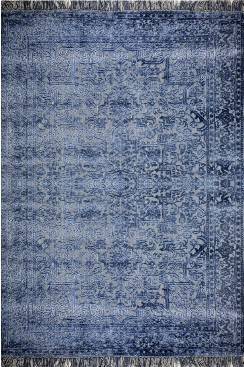 Persian Hand Loom Jacquard Wool & Viscose Rug - 5x8 ft (RG_00197)