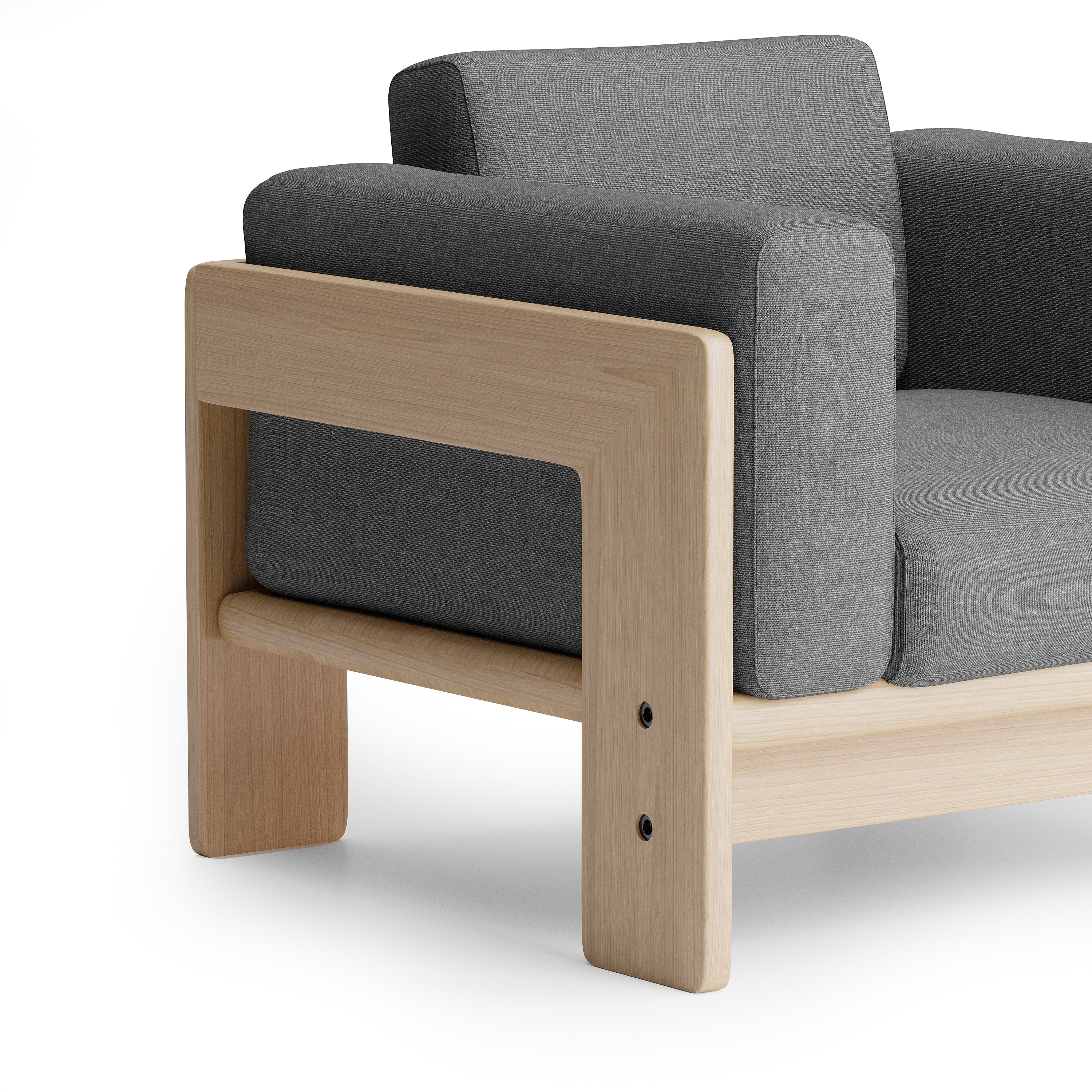 Nordhaven Sofa | 1 Seater | Solid Teak/Walut/Oak Wood