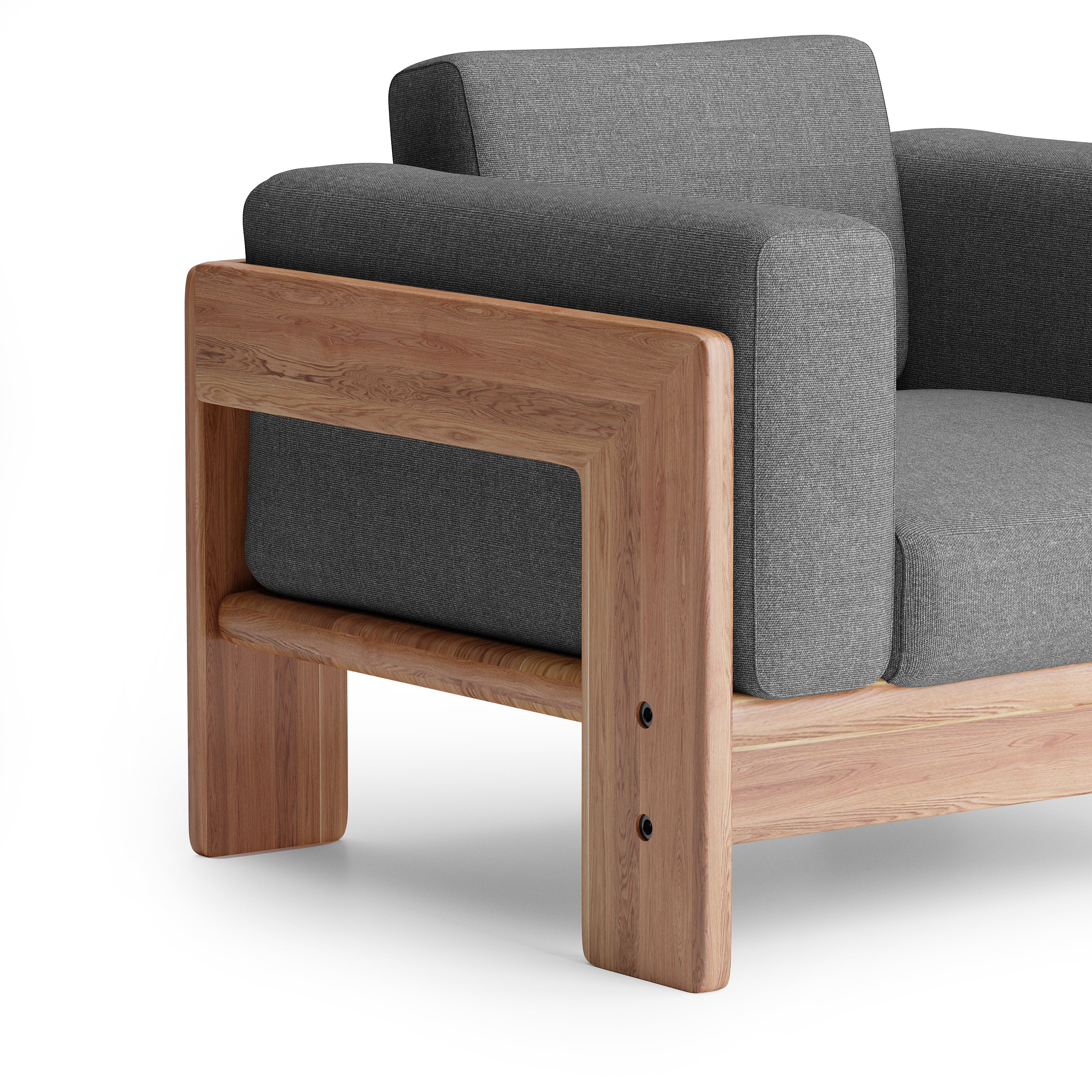 Nordhaven Sofa | 1 Seater | Solid Teak/Walut/Oak Wood