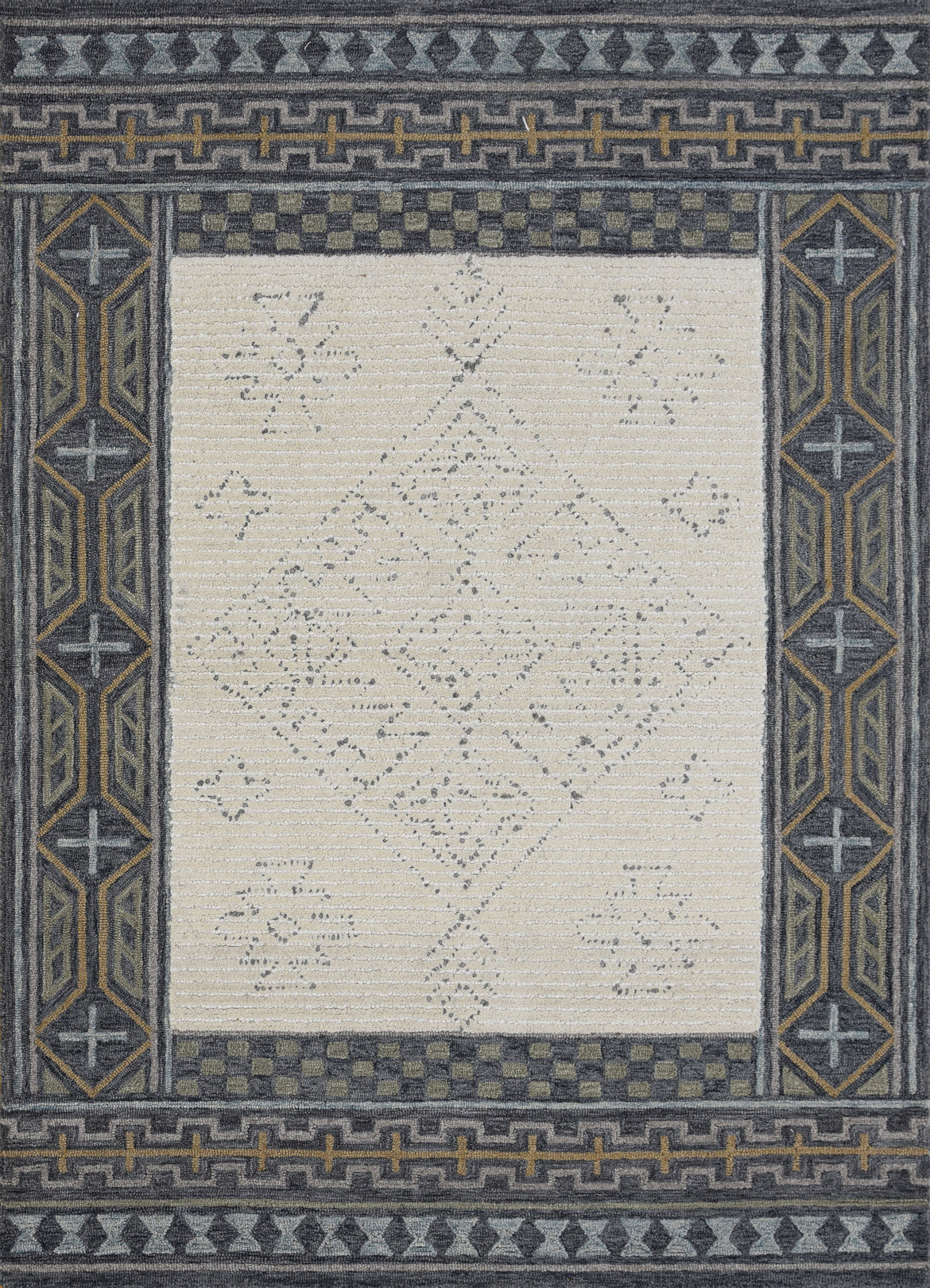 Persian Hand Tufted Wool Rug - 5x8 ft (RG_00228)