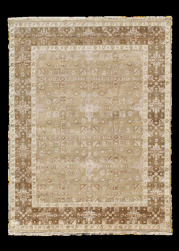 Persian Hand Knotted NZ Wool & Viscose Rug - 8x10 ft (RG_00253)