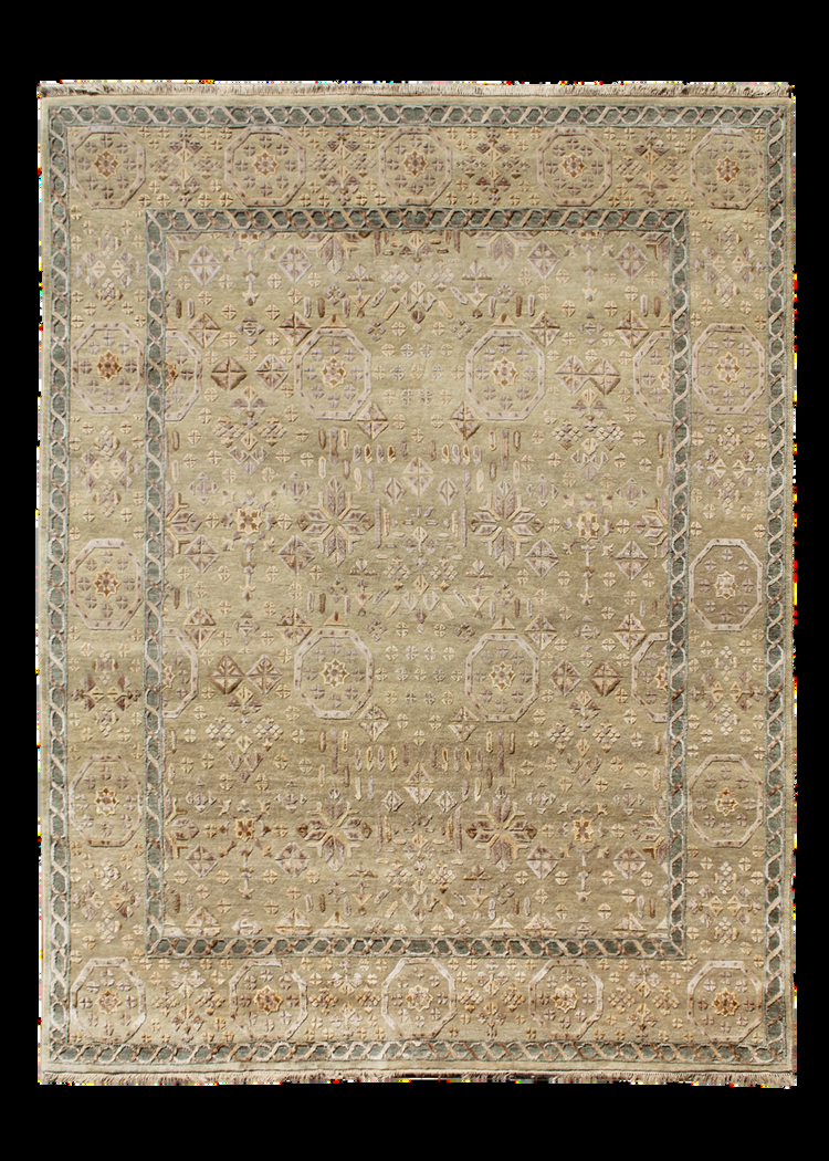 Persian Hand Knotted NZ Wool & Viscose Rug - 8x10 ft (RG_00257)