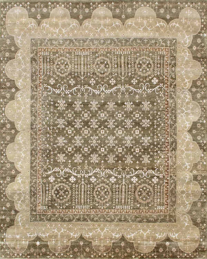 Persian Hand Knotted NZ Wool & Viscose Rug - 8x10 ft (RG_00259)