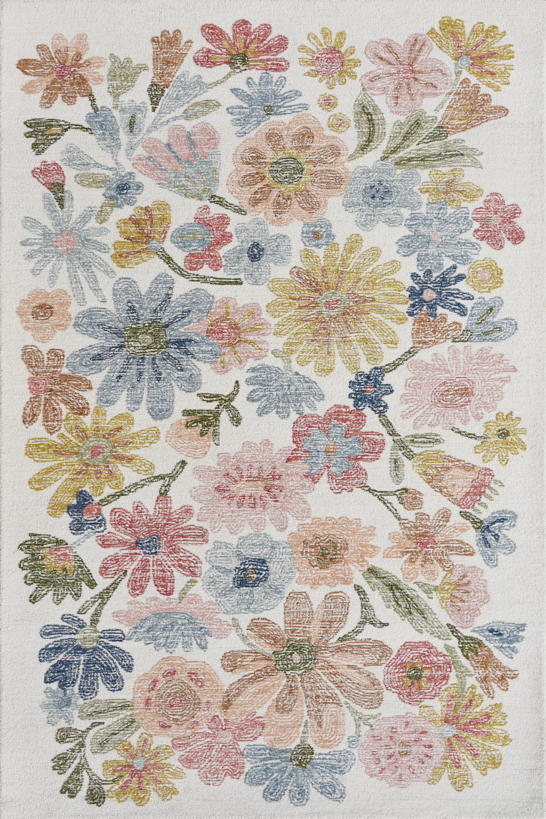 Floral Hand Tufted rug
