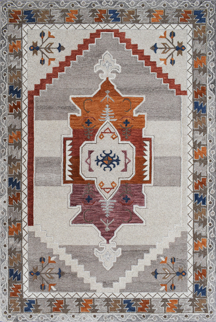 Persian Hand Tufted Wool Rug - 5x8 ft (RG_00261)