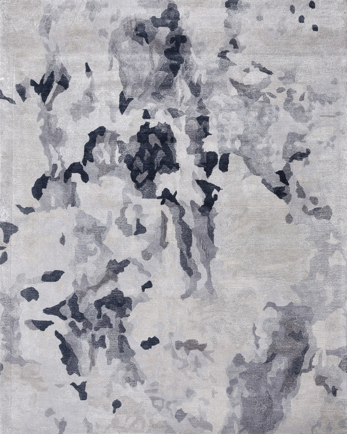 Transitional Hand Tufted Wool & Viscose Rug - 8.02x11.10 ft (RG_00268)