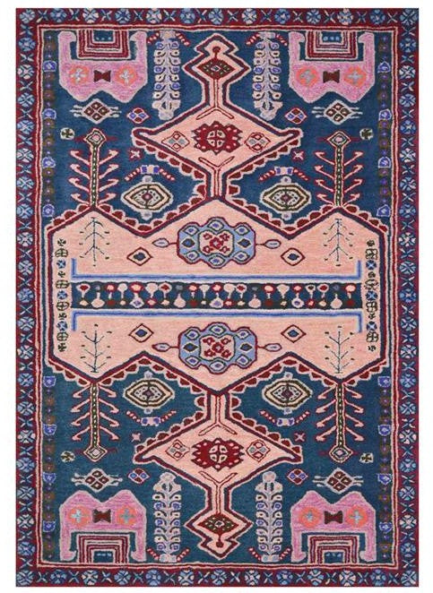 Transitional Hand Tufted Wool Rug - 5x8 ft (RG_00273)