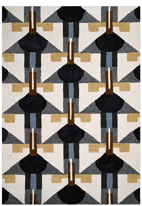 Modern Hand Tufted Wool Rug - 5x8 ft (RG_00342)