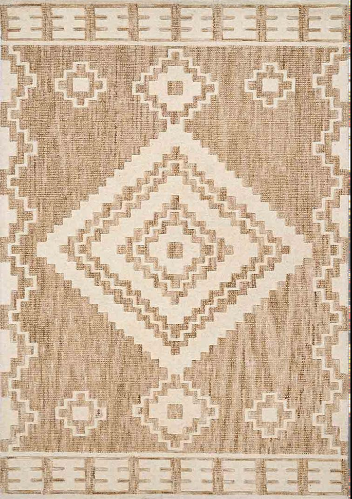 Modern Hand Tufted Wool Rug - 5x8 ft (RG_00355)