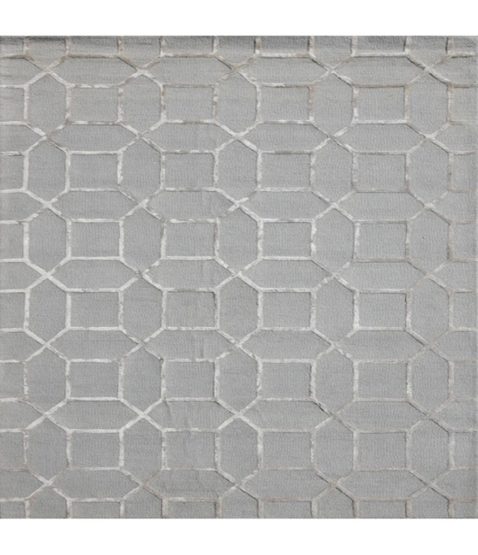 Modern Hand Tufted Wool & Viscose Rug - 6.7x9.6 ft (RG_00374)
