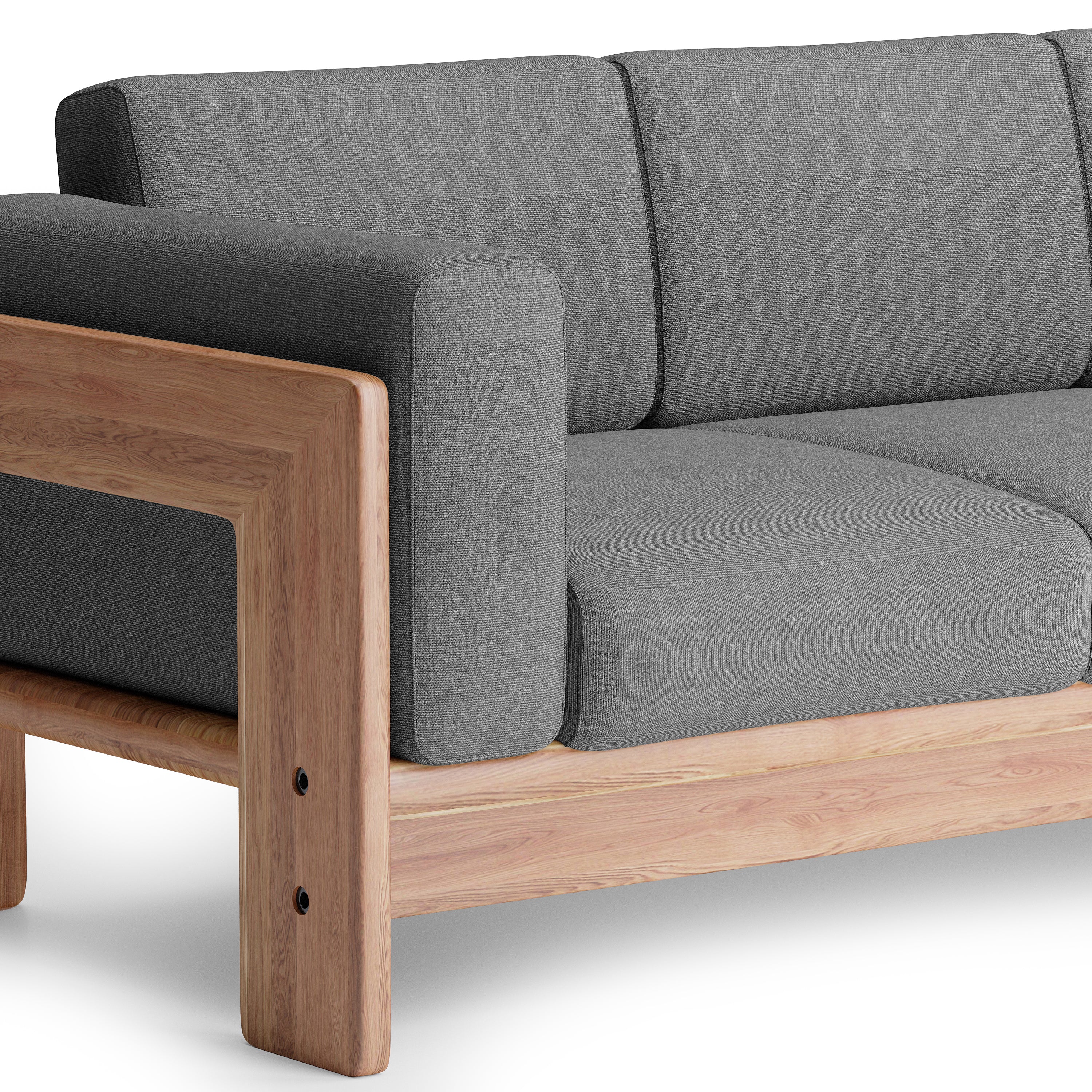 Nordhaven Sofa | 3 Seater | Solid Teak/Walnut/Oak Wood