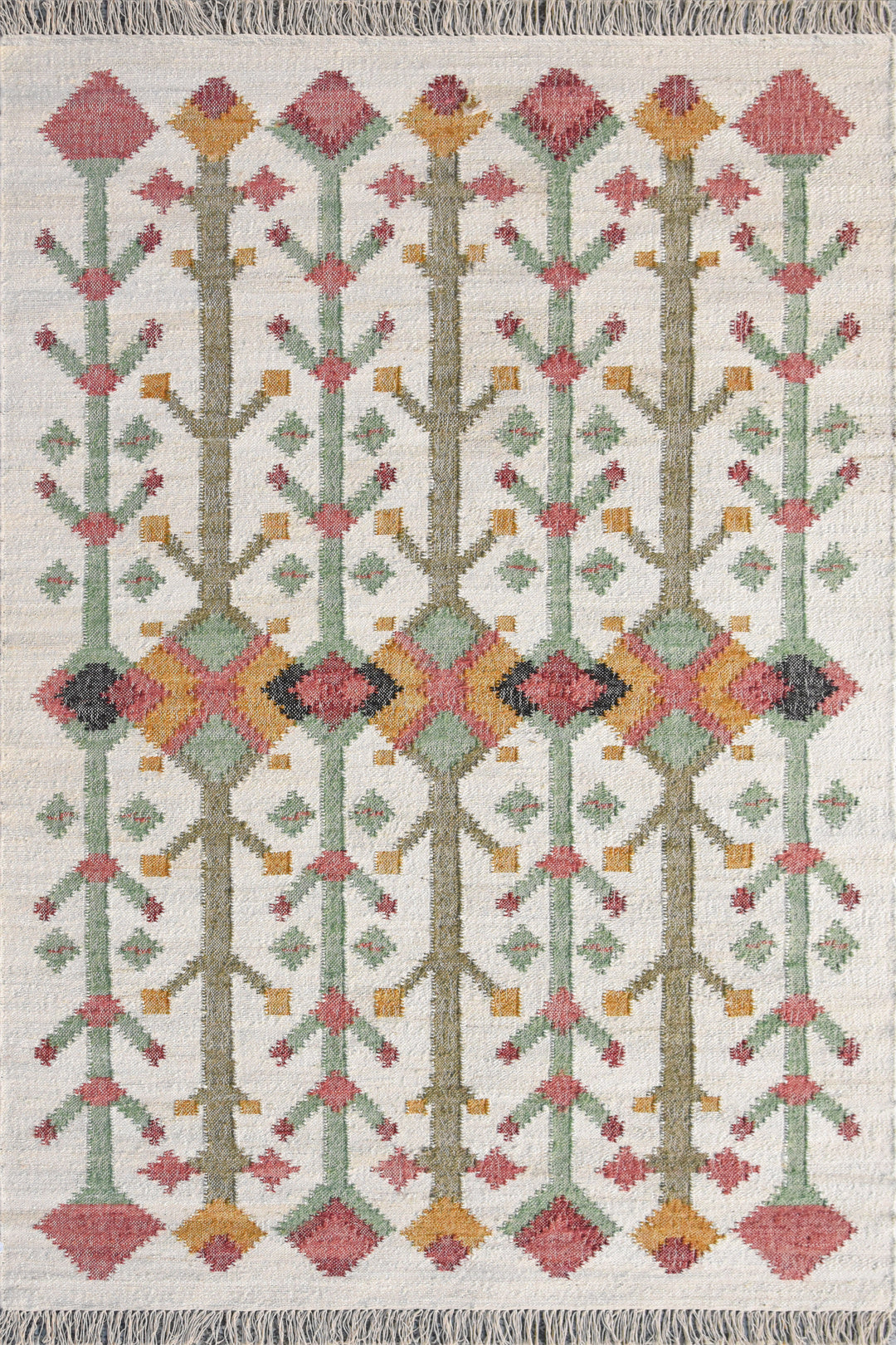 Hand Woven Flatweave Jute Rug - 5x8 ft (RG_00435)