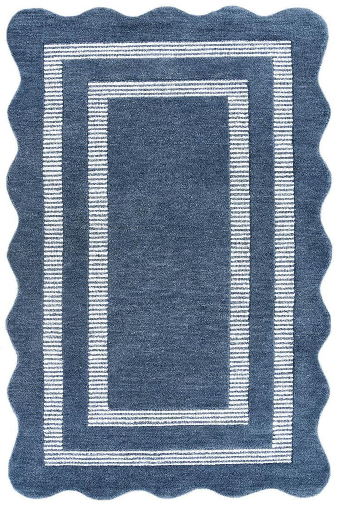 Shaped Hand Tufted Wool Rug - 3x5 ft (RG_00442)