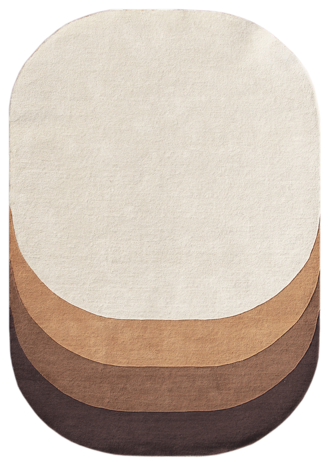 Shaped Hand Tufted Wool Rug - 8x10 ft (RG_00446)