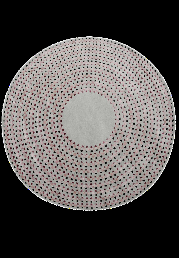 Round Hand Tufted Wool & Viscose Rug - 8.5 ft (RG_00453)