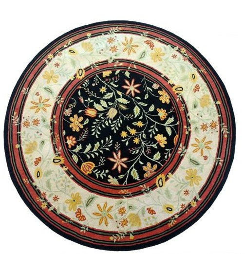 Round Hand Tufted Wool Rug - 8.6x8.6 ft (RG_00461)