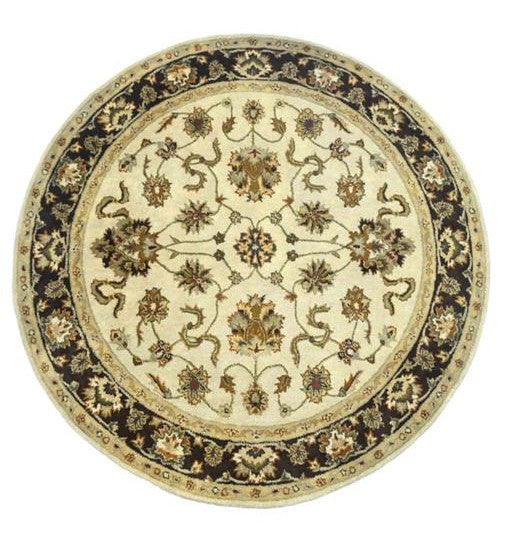 Round Hand Tufted Wool Rug - 6*6 ft (RG_00462)