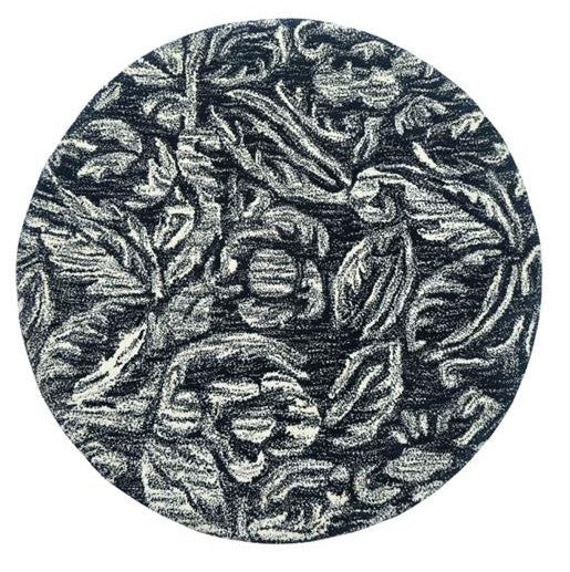 Round Hand Tufted Wool Rug - 3x3 ft (RG_00474)