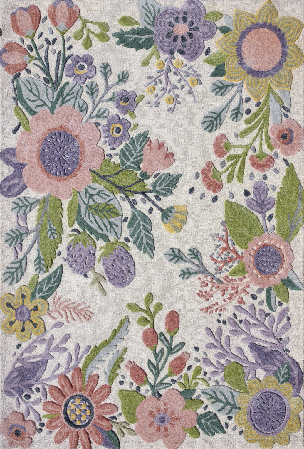 Floral Hand Tufted rug