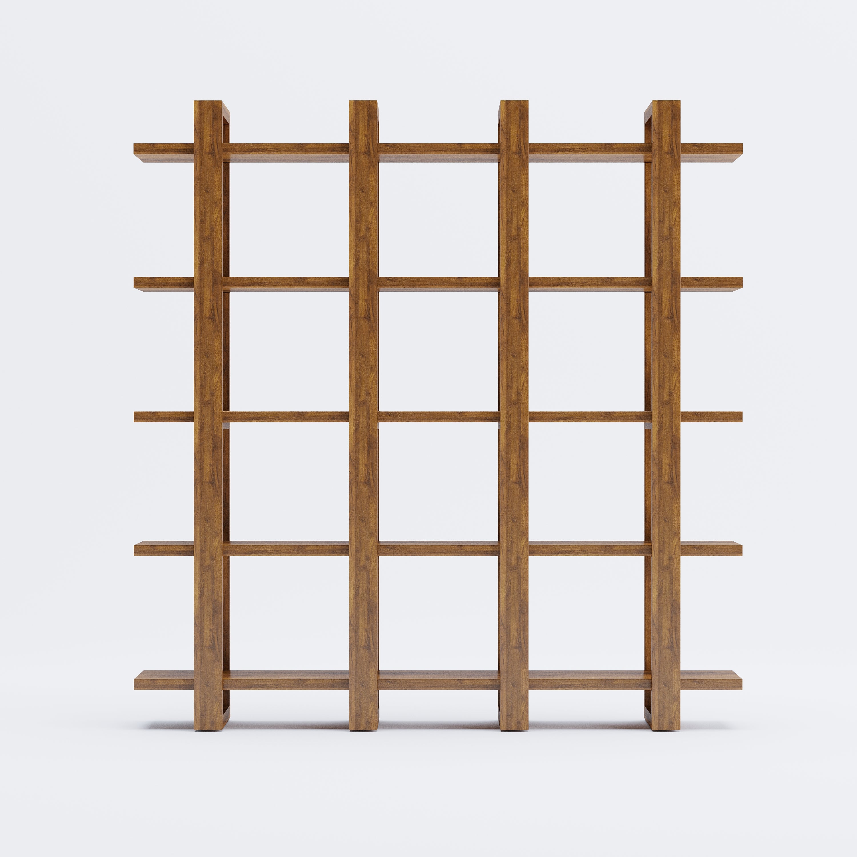 Harmony Shelf/Bookcase - 66" - Solid Teak Wood