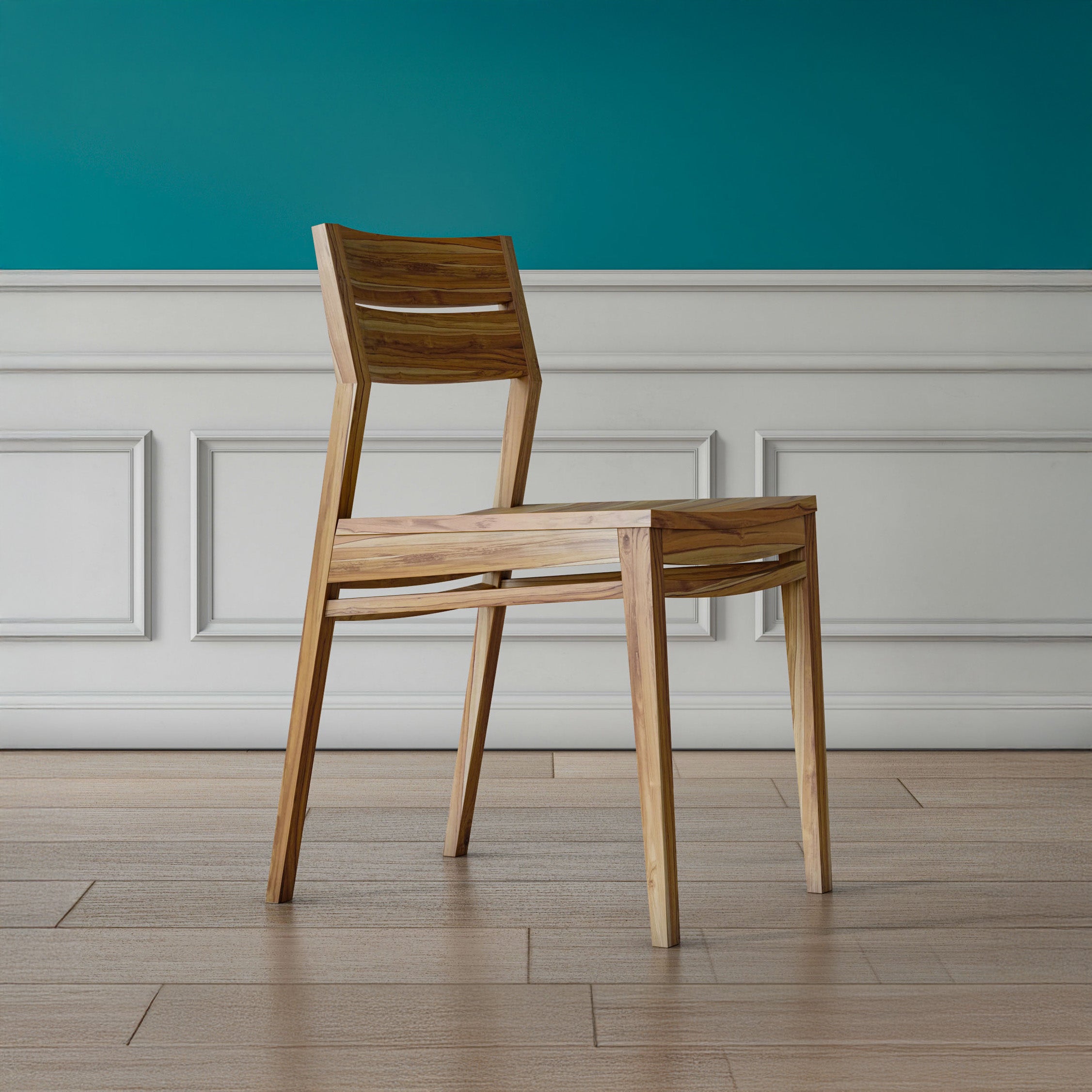 Serenity Dining Chair - Solid Teak/Oak/Walnut Wood
