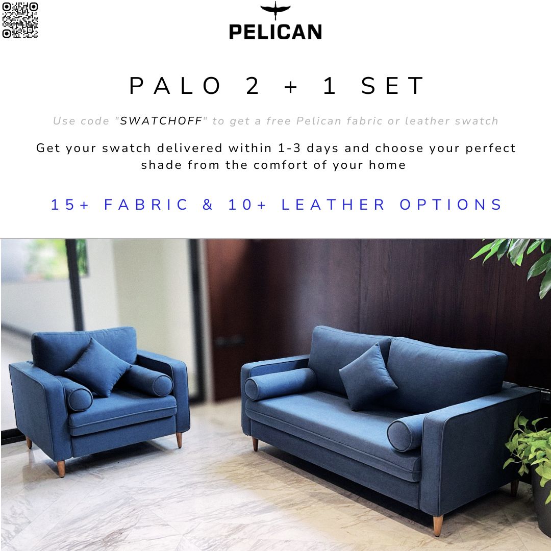 Palo Sofa | 2.5 Seater (6 feet) | Removable Fabrics
